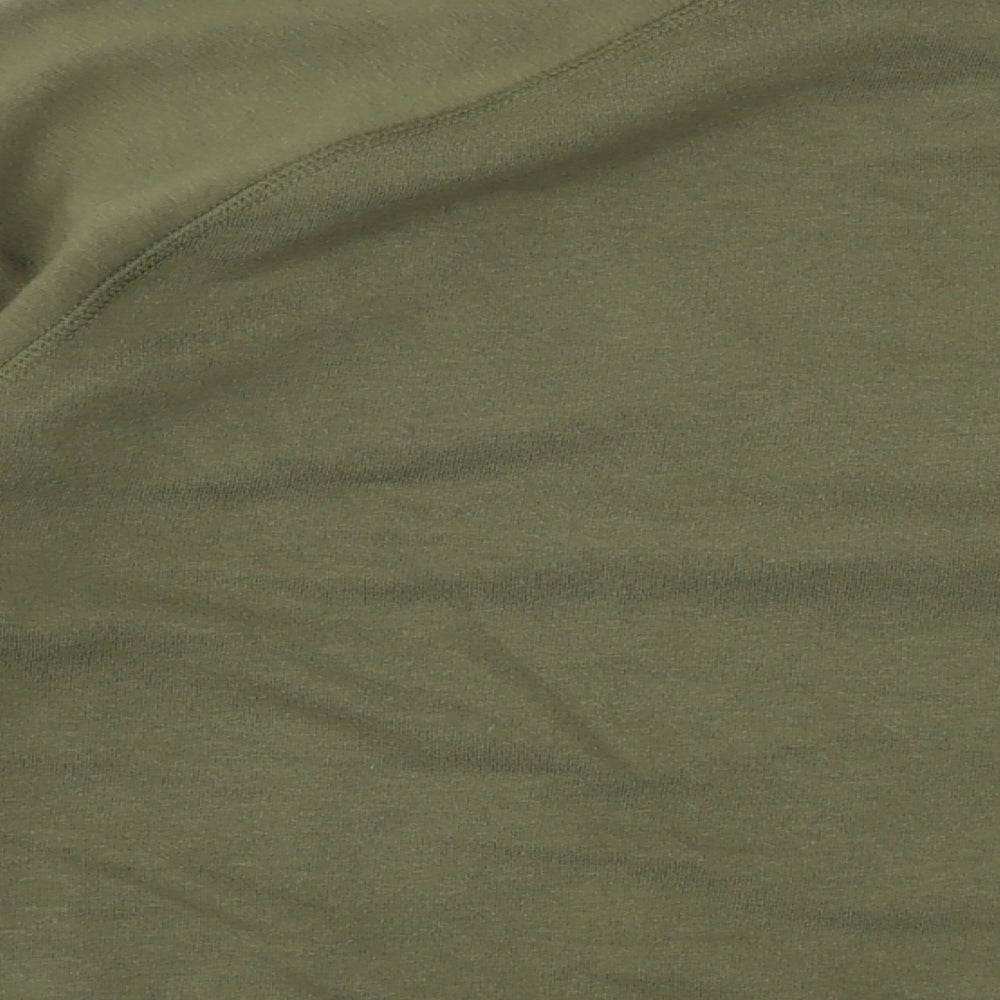 Reicoop Mens Green Cotton Pullover Sweatshirt Size S