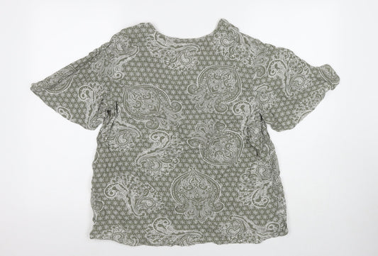 Womens UK Size 10 Marks and Spencer Grey Basic Blouse
