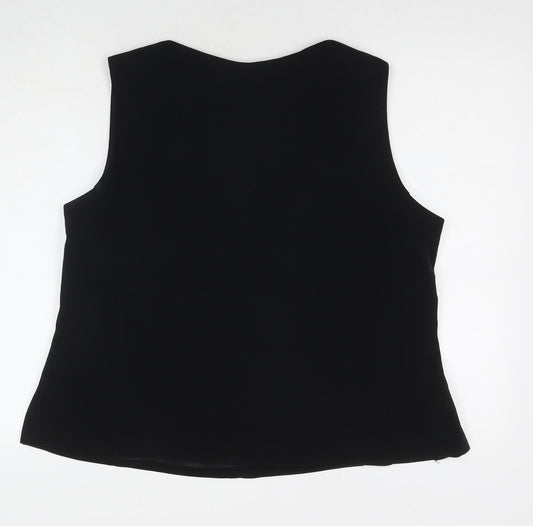 Womens UK Size 22 St Michael Black Basic Tank