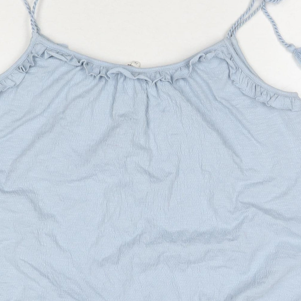 Heritage Falmer Womens Blue Polyester Basic Tank Size 12 Round Neck
