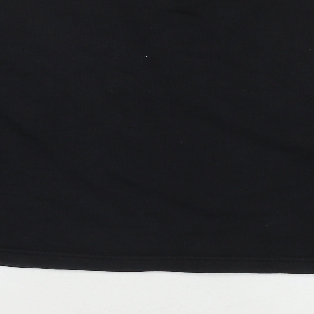 The Couture Club Womens Black Cotton Pullover Sweatshirt Size S Pullover - Cropped