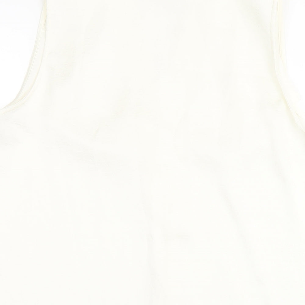 Womens UK Size 12 NEXT Ivory Basic Blouse