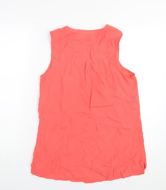 Womens UK Size 12 M&Co Pink Basic Tank