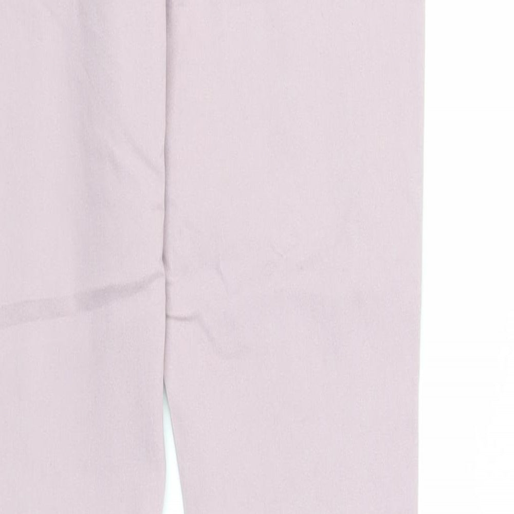 NEXT Womens Pink Cotton Skinny Jeans Size 10 L29 in Regular Zip