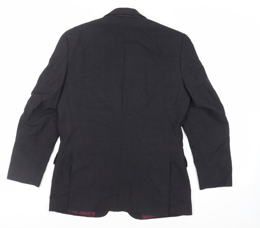 Mens UK Size 36 Tom English Regular Black Suit Jacket