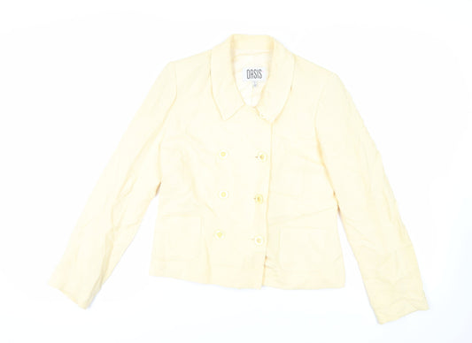 Womens UK Size 12 Oasis Yellow Jacket