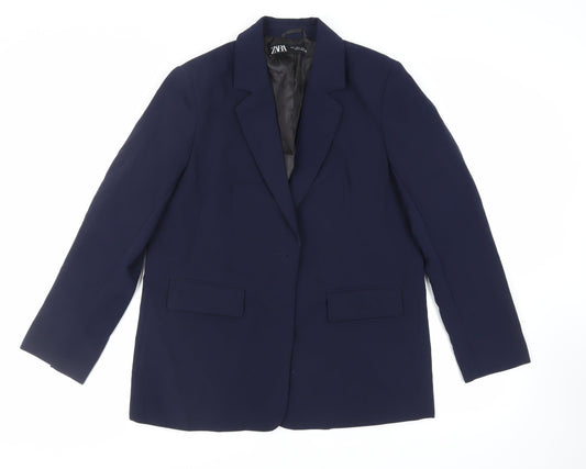 Womens UK Size M Zara Blue Jacket