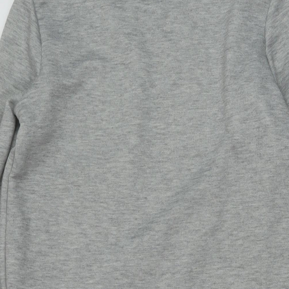 Womens UK Size 10 New Look Grey Tunic Blouse
