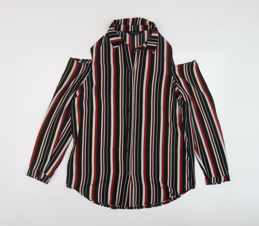 Womens UK Size 10 New Look Multicoloured Basic Blouse