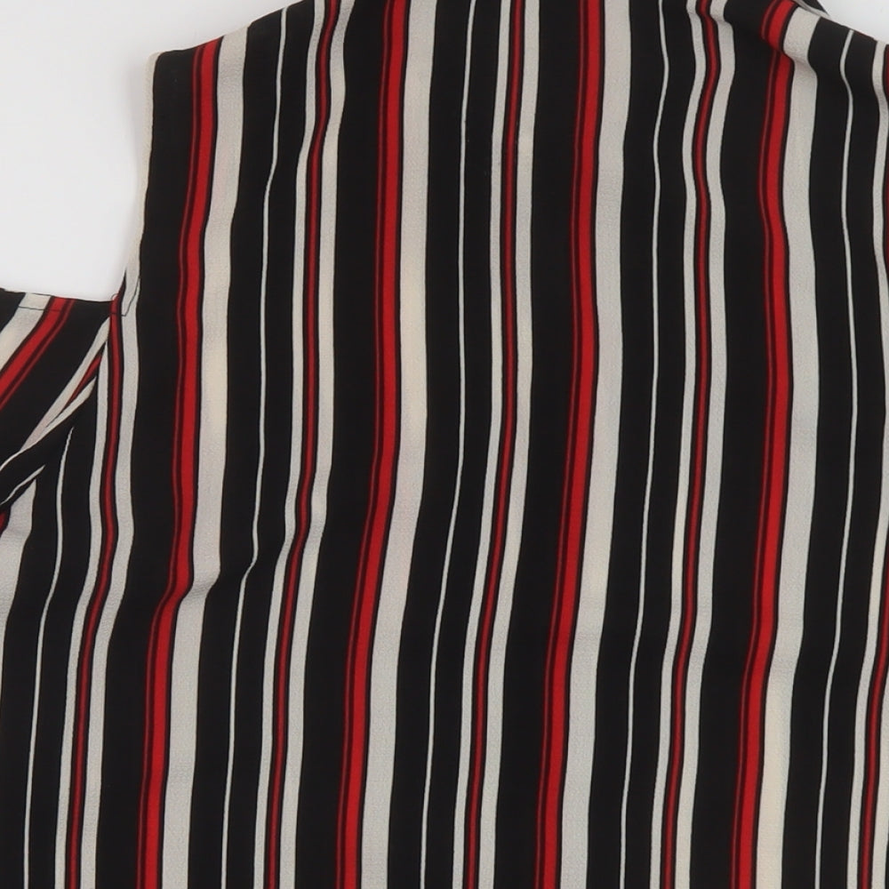 Womens UK Size 10 New Look Multicoloured Basic Blouse
