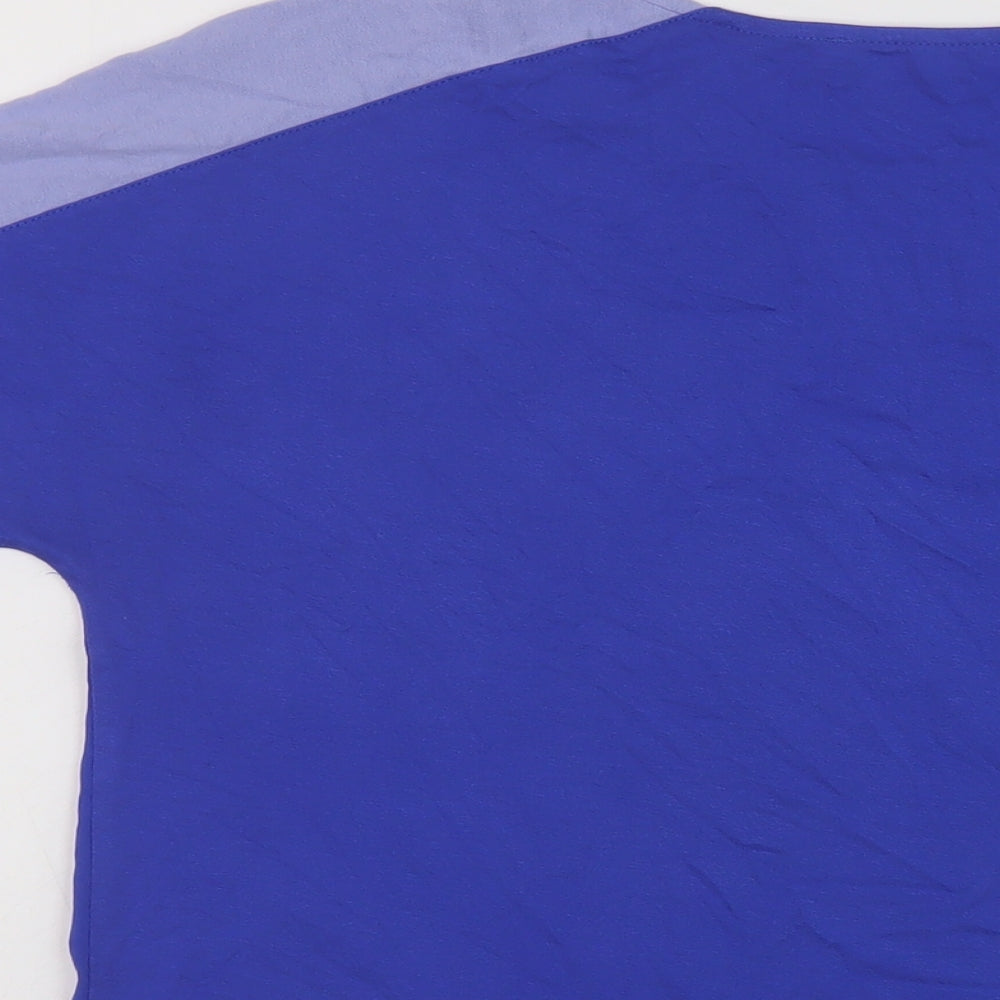 Womens UK Size 12 Marks and Spencer Blue Basic T-Shirt