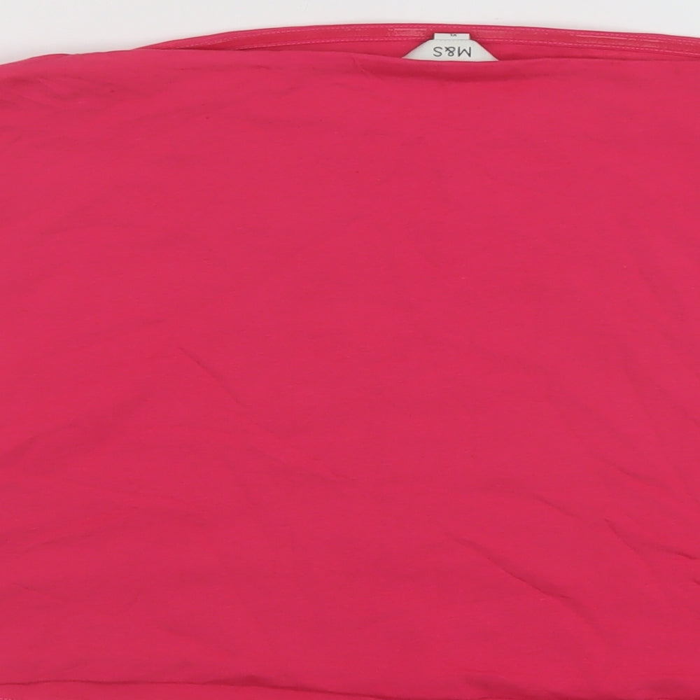 Womens UK Size XL Marks and Spencer Pink Cropped Tank