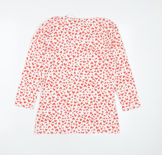 Womens UK Size 10 Marks and Spencer Red Basic T-Shirt