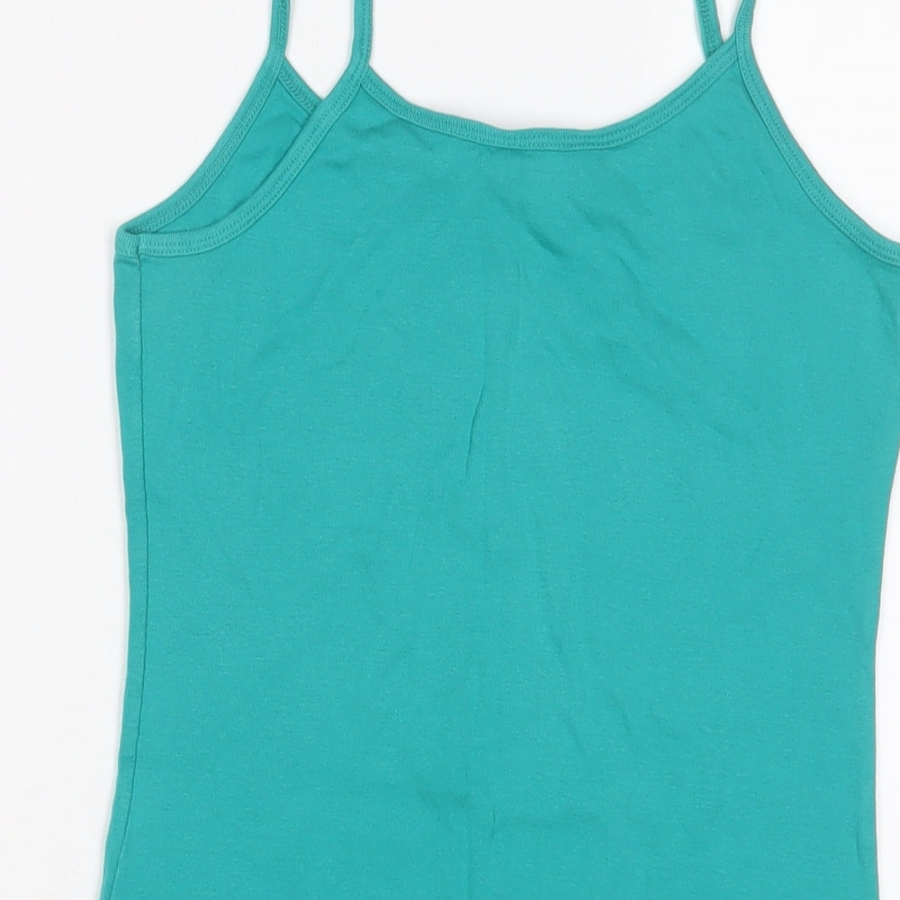 Womens UK Size 12 Dorothy Perkins Green Camisole Tank