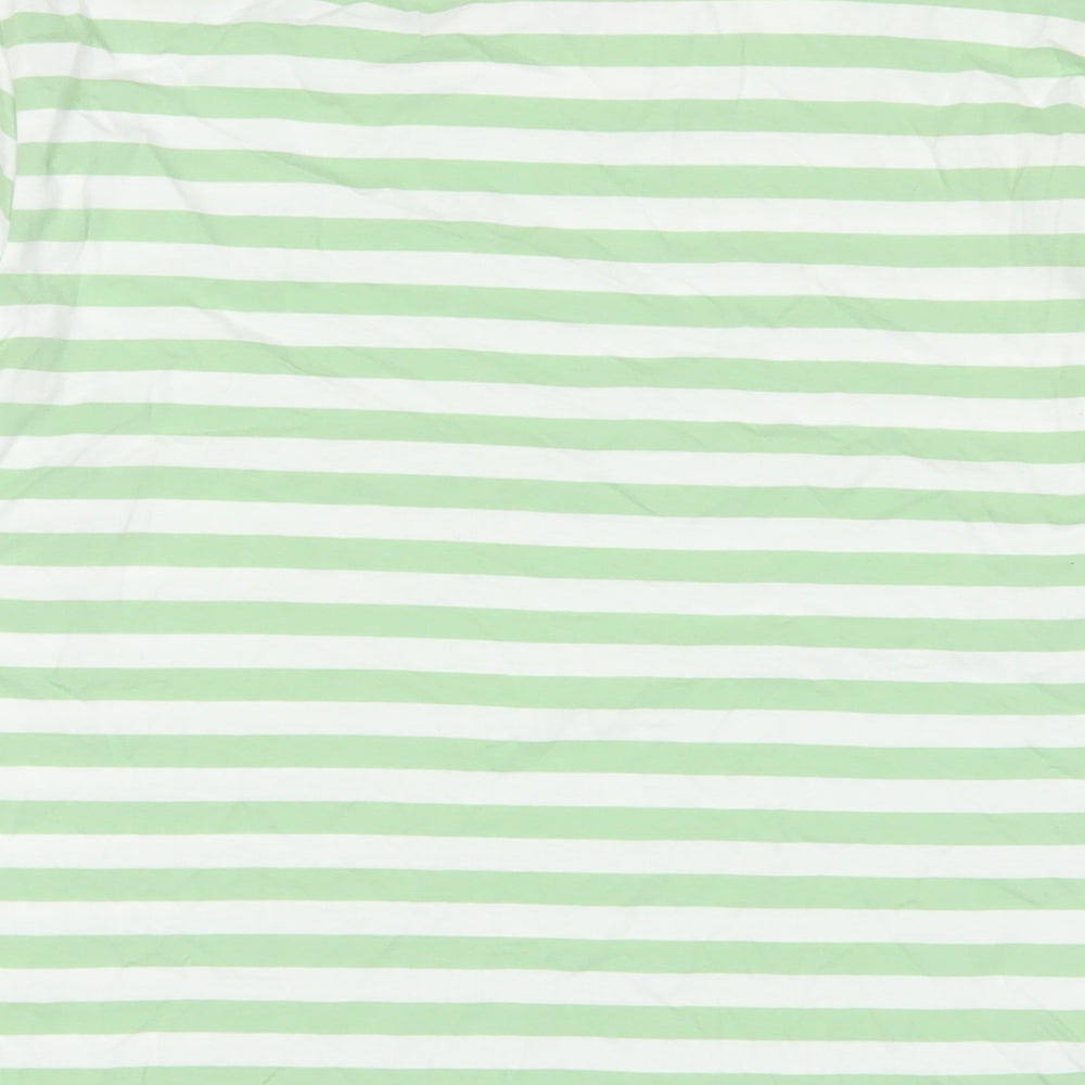 Womens UK Size M Pieces Green Basic T-Shirt