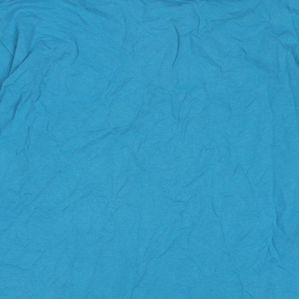 Originals Mens Blue Cotton Polo Size L Collared Button