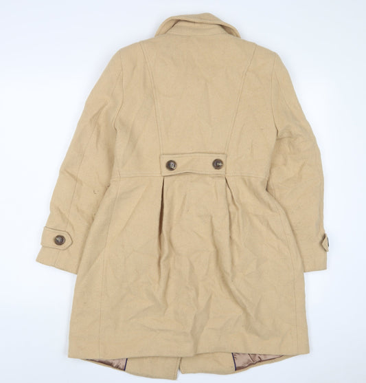 Womens UK Size 6 Marks and Spencer Beige Overcoat