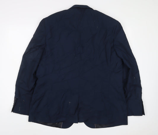 Mens UK Size 46 Tailor & Cutter Regular Blue Suit Jacket
