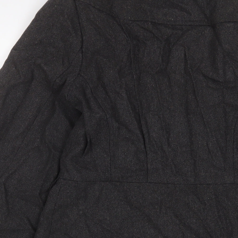 Womens UK Size 10 Miso Grey Overcoat