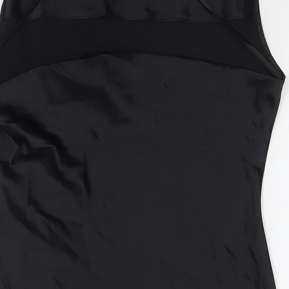 Divided by H&M Womens Black Polyester Slip Dress Size 8 Cowl Neck Pullover