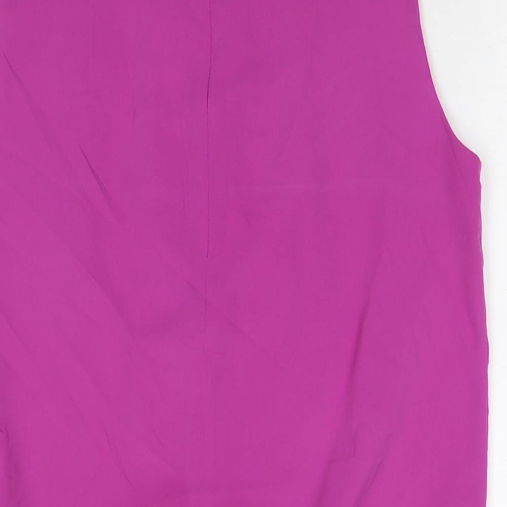 Womens UK Size 12 M&Co Purple Basic Tank