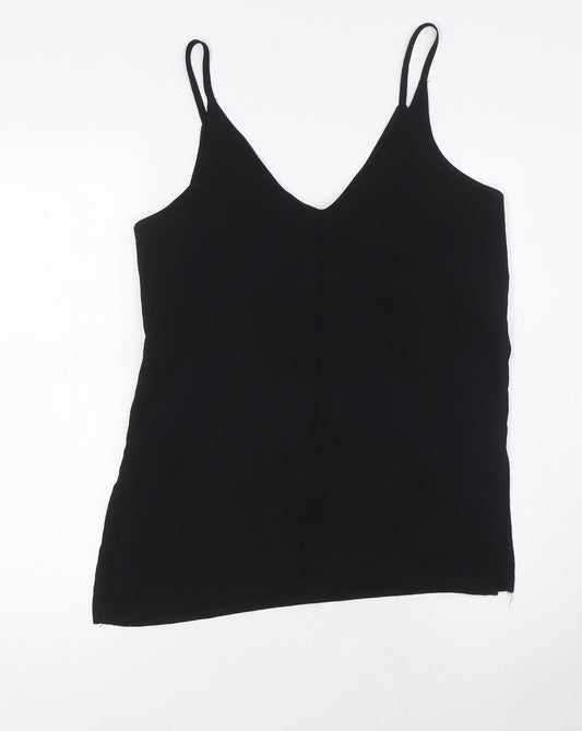 Womens UK Size 6 H&M Black Camisole Button-Up