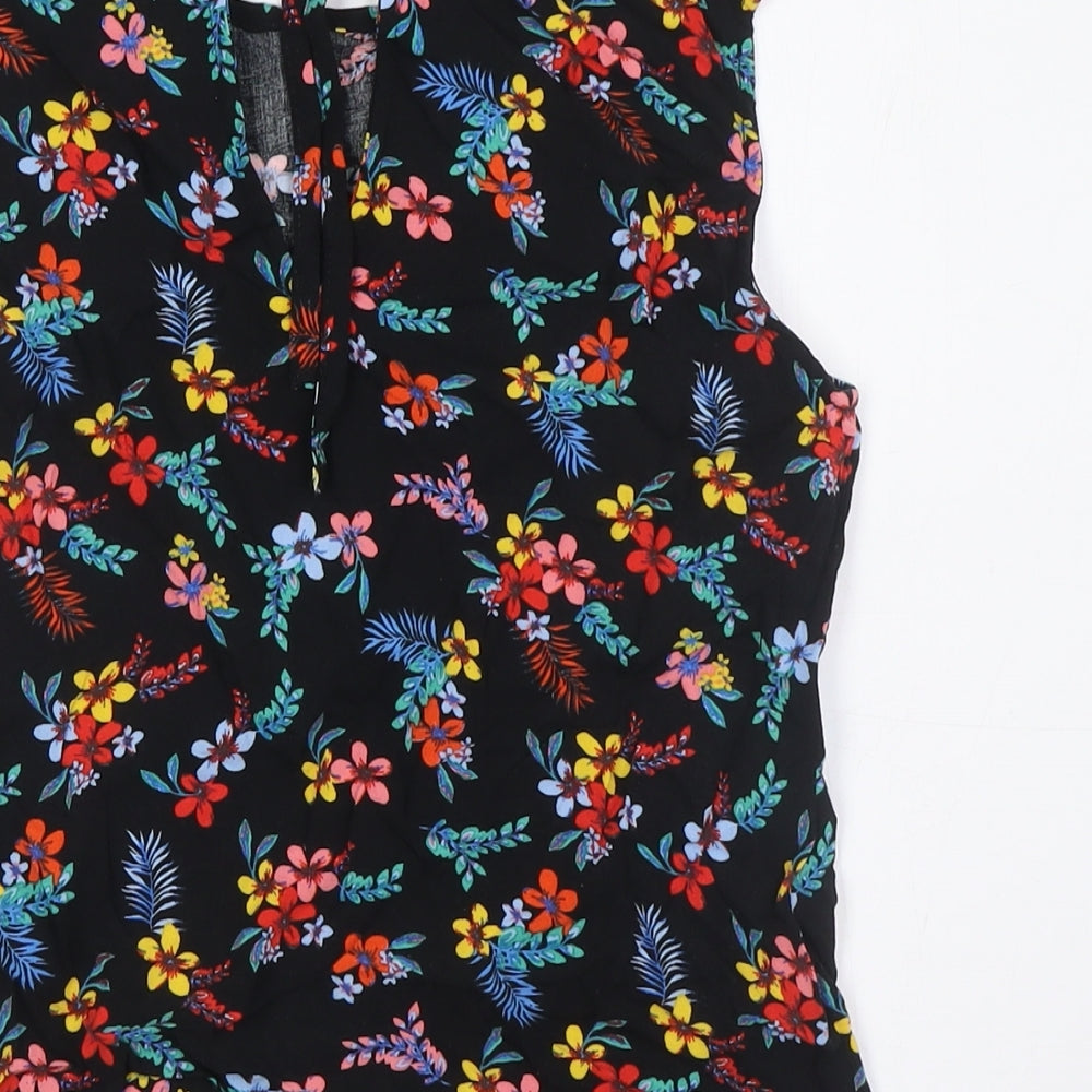 Womens UK Size 10 Red Herring Multicoloured Basic Button-Up