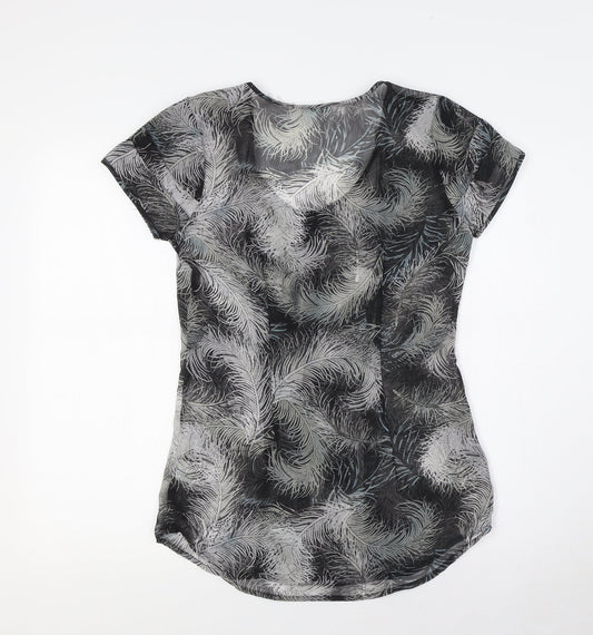 Womens UK Size XS Kimchi Blue Black Basic Button-Up