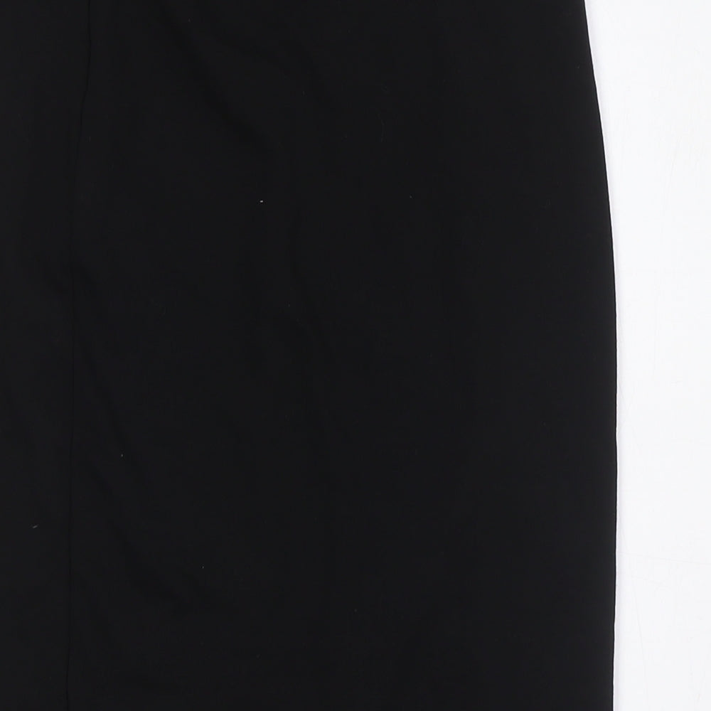 H&M Womens Black Polyester Straight & Pencil Skirt Size S