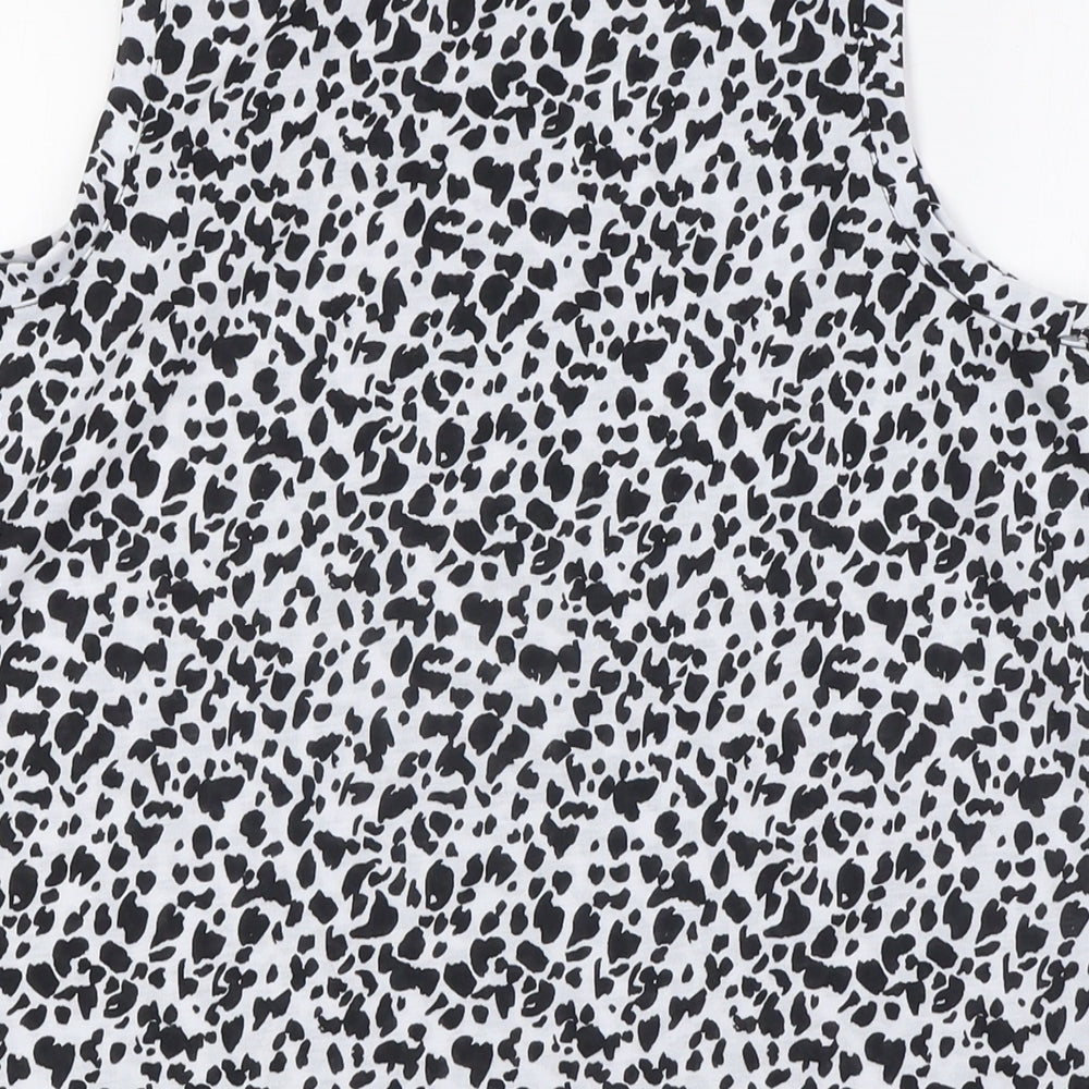 Womens UK Size 10 Marks and Spencer White Basic Button-Up