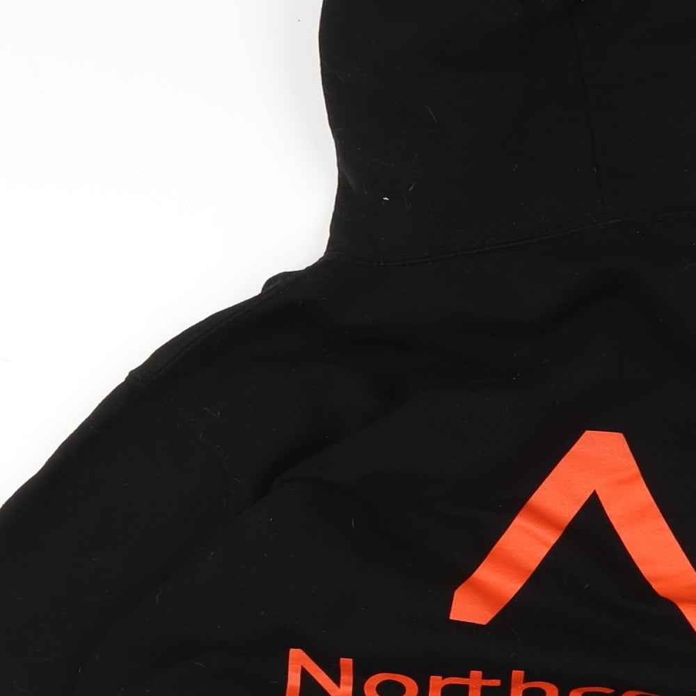Mens UK Size S JustHoods Black Pullover Hoodie