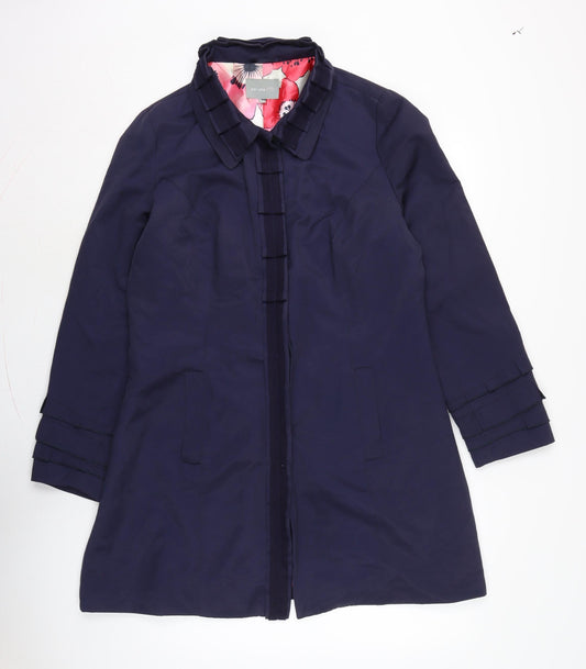 Womens UK Size 16 Per Una Blue Overcoat