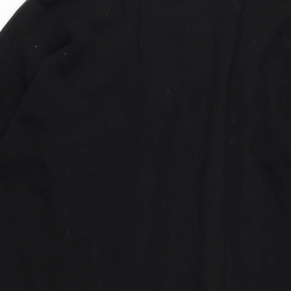 FB Sisters Womens Black Cotton Jumper Dress Size S Mock Neck