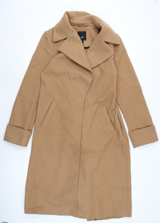 Womens UK Size 12 River Island Brown Overcoat