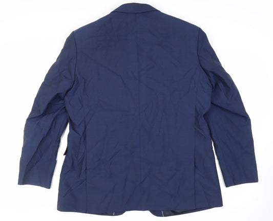Mens UK Size 46 Debenhams Regular Blue Suit Jacket