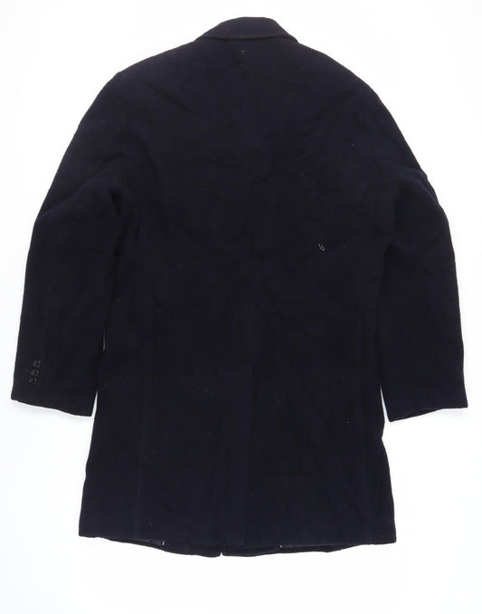 Mens UK Size 40 Bruce & Borough Blue Overcoat