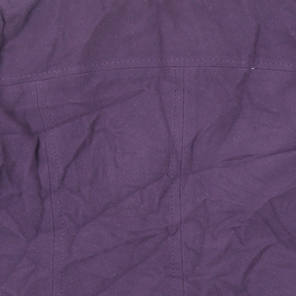 Womens UK Size 14 Marks and Spencer Purple Pea Coat