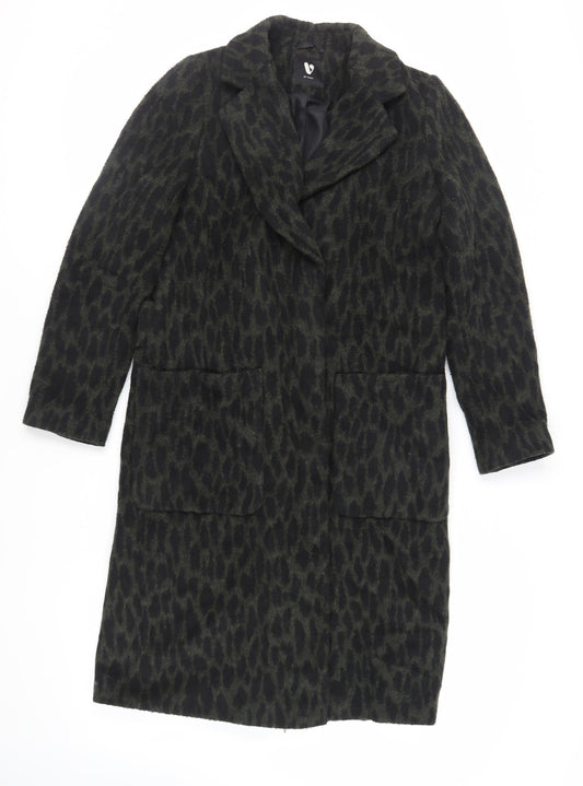 Womens UK Size 10 Very Green Overcoat