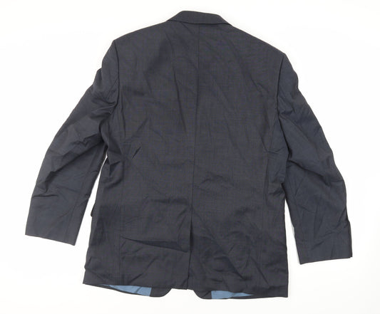 Mens UK Size 42 Marks and Spencer Regular Blue Suit Jacket