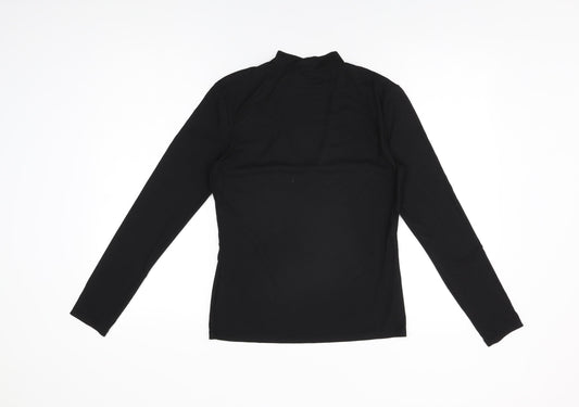Womens UK Size M H&M Black Basic T-Shirt