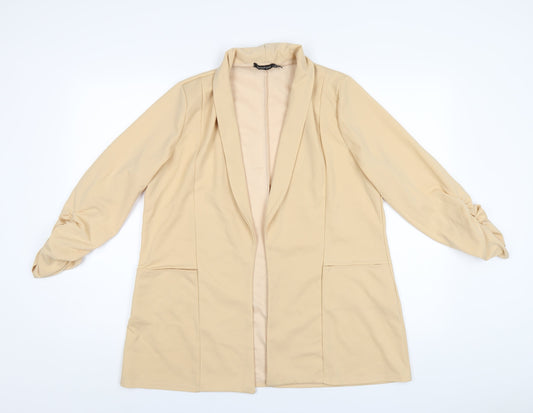 Womens UK Size 16 Boohoo Beige Jacket