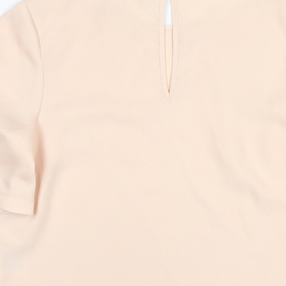 Womens UK Size 8 Coast Beige Basic T-Shirt