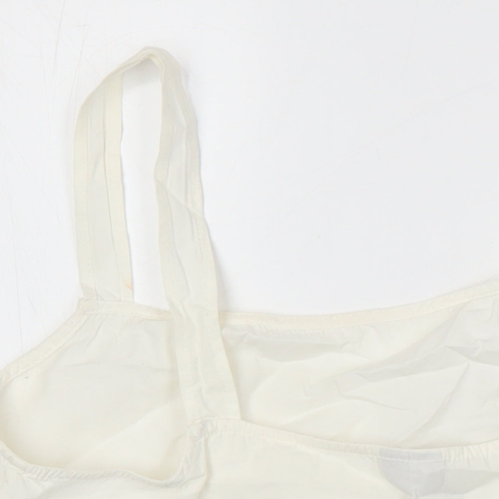 Womens UK Size 10 ASOS White Tunic Blouse