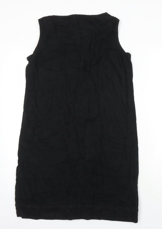 Womens UK Size 12 NEXT Black Tunic Blouse