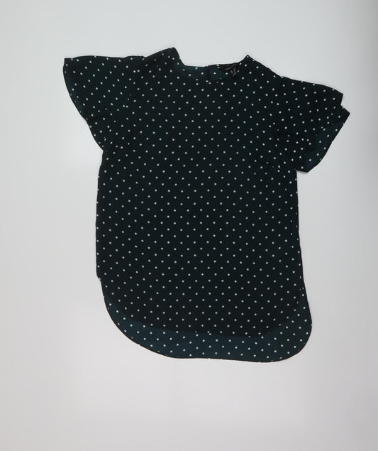 Womens UK Size 8 New Look Green Basic Blouse
