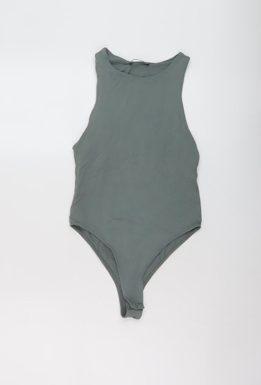 Womens UK Size S Zara Green Bodysuit One-Piece