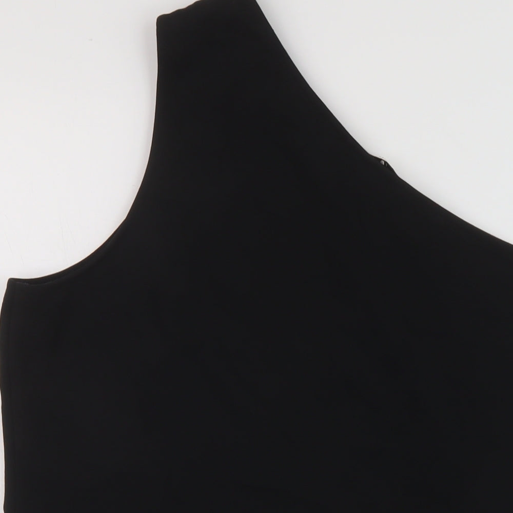 Autograph Womens Black Polyester Basic Tank Size 20 One Shoulder