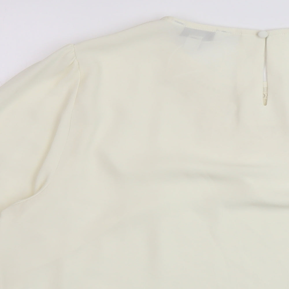 Womens UK Size 18 Marks and Spencer Ivory Basic Blouse