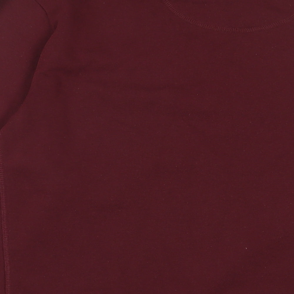 Avenue Mens Red Cotton Pullover Sweatshirt Size L