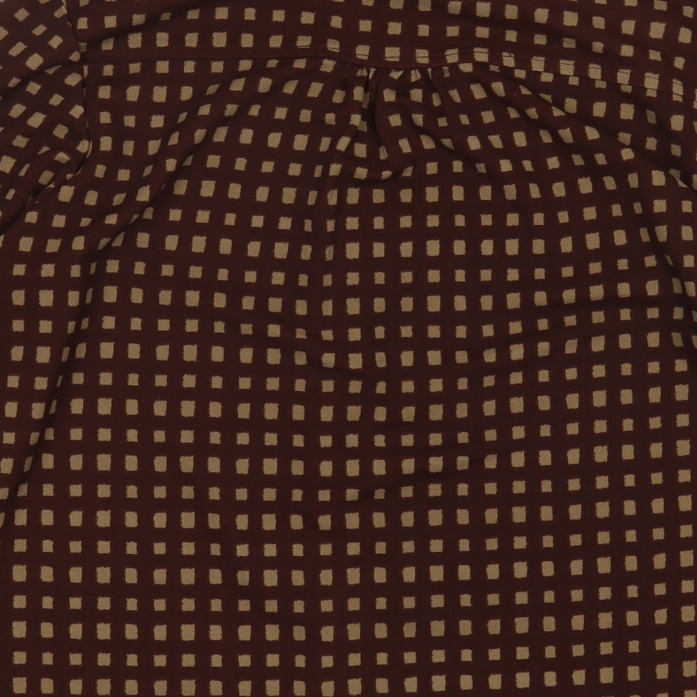 Womens UK Size 12 NEXT Brown Basic Blouse